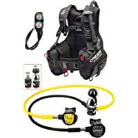 Cressi Start Pro Set Completo de buceador- Negro-Plateado-Amarillo- M